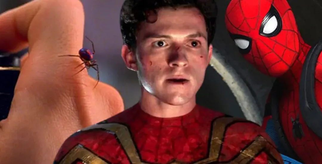 Peter Parker é Mordido por uma Aranha -Tom Holland