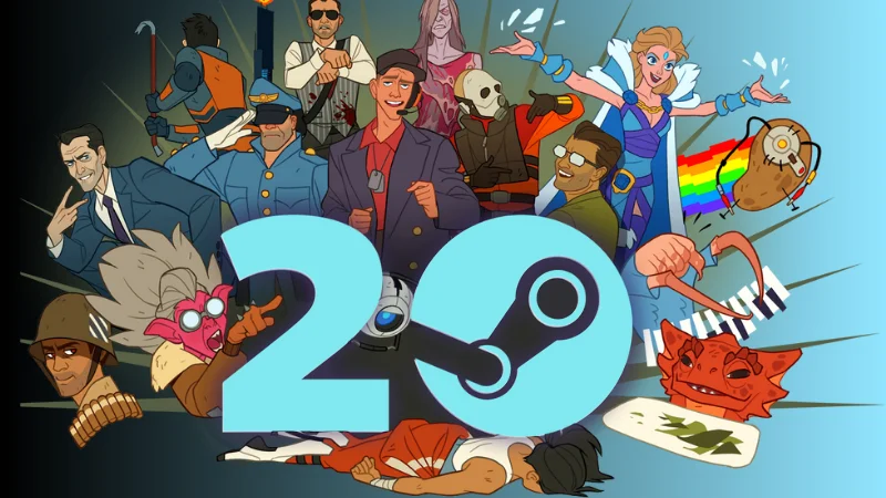 20 Anos de Steam com Prêmios Gratuitos e Muita Nostalgia