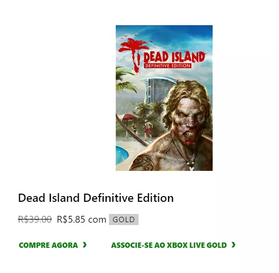 Jogos Grátis e Promoções no console Xbox - Live Gold - Dead Island Definitive Edition