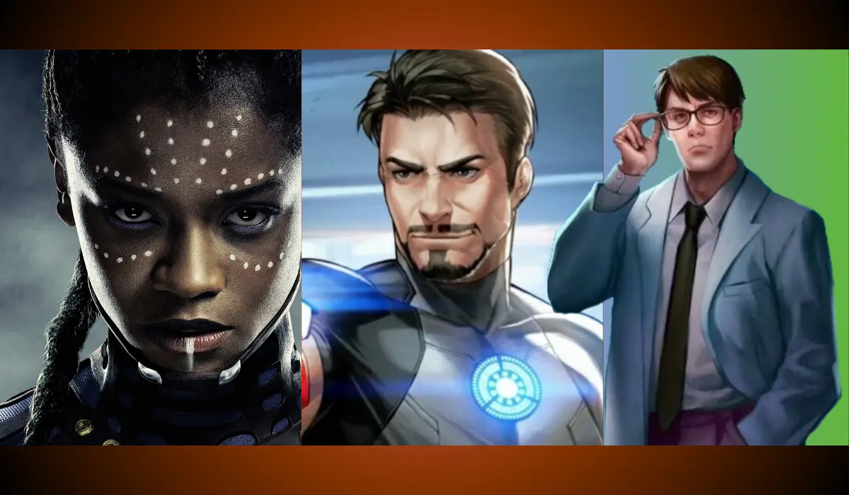 Os 5 personagens gênios da Marvel - os mais brilhantes - Tony Stark SHURI -BRUCE BENNER