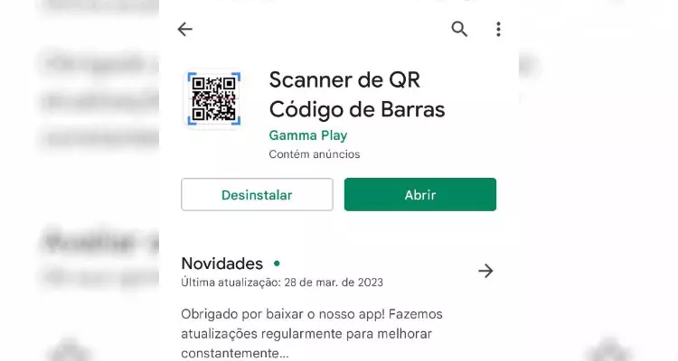 Scanner de QR Código de Barras
