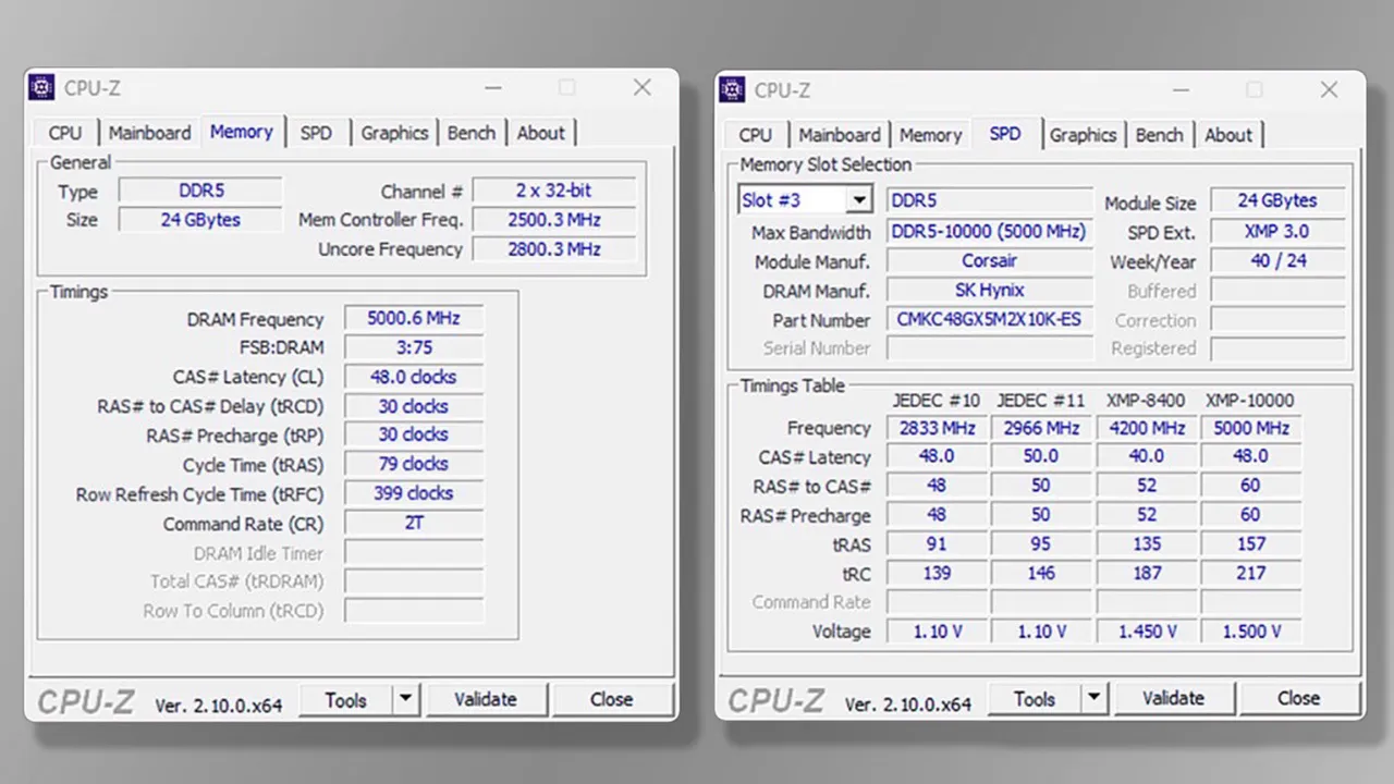 DDR5 via PCGamesn - Corsair 10ghz (2)