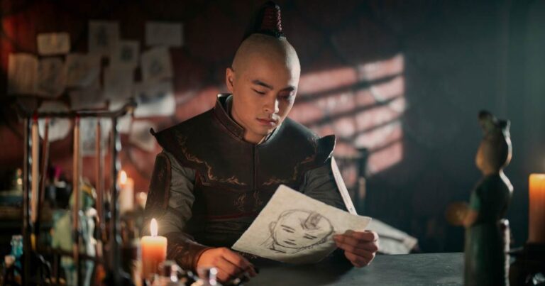 Dallas Liu em seu papel de Príncipe Zuko no Live-action de Avatar da Netflix