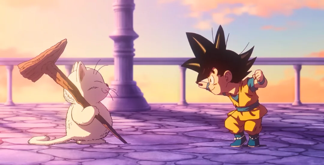 Goku e Mestre Karin. Dragon Ball Daima.