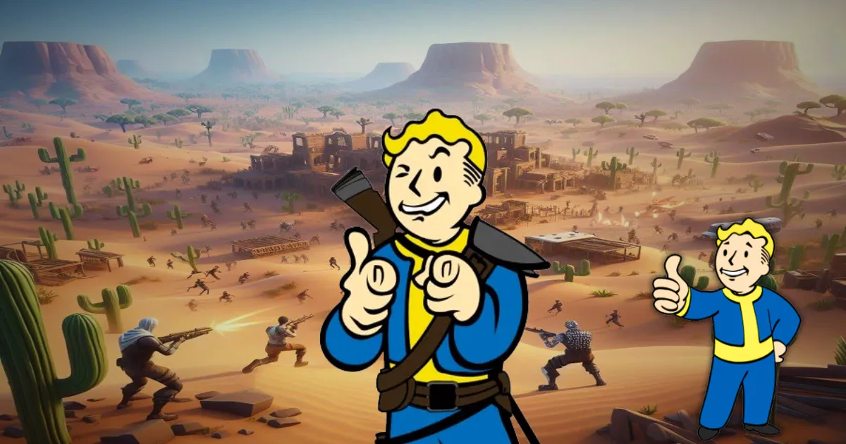 Fallout em possível colaboração com Fortnite