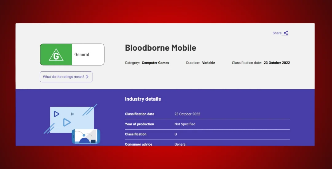 Classificação Bloodborne Mobile