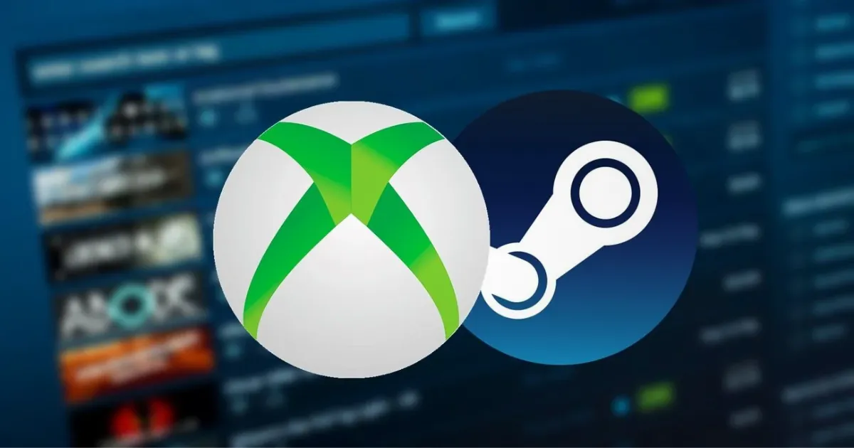 Logo Xbox e Steam.