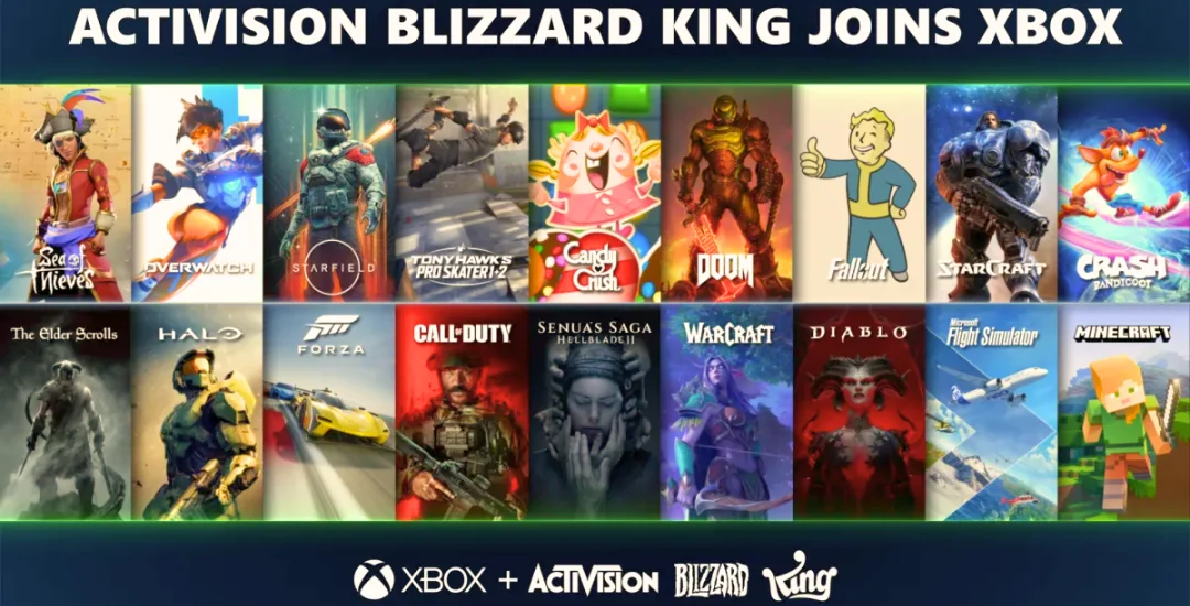 Microsoft Activision Blizzard King Foto: Microsoft e Blizzard.
