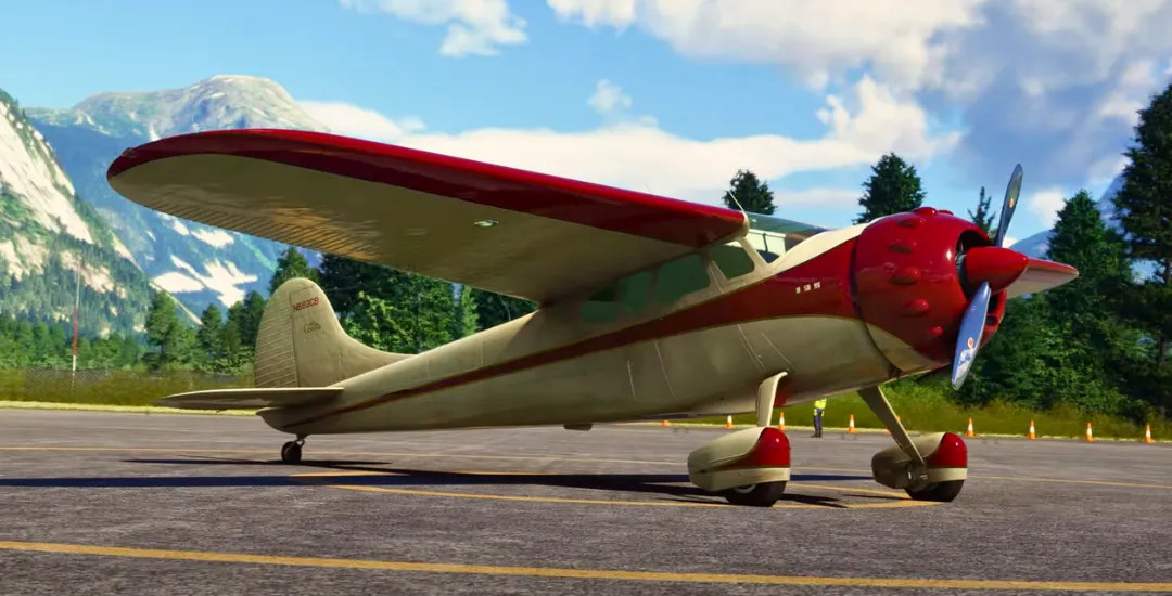 Microsoft Flight Simulator - Cessna 195 Businessliner