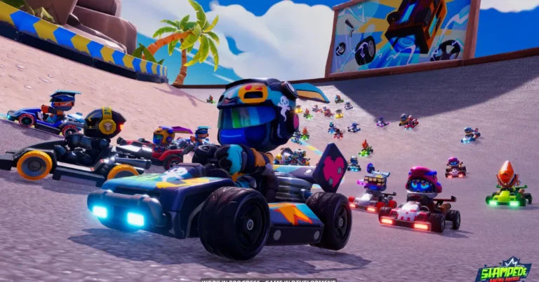 Stampede Racing Royale, novo jogo da Sumo Digital, no estilo Mario Kart.