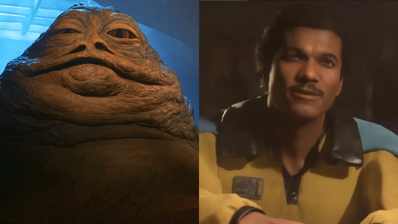 Star Wars Outlaws - Ubisoft - Jabba e Lando Calrissian