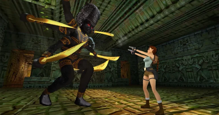 Tomb Raider III (Créditos Aspyr Media e Crystal Dynamics)